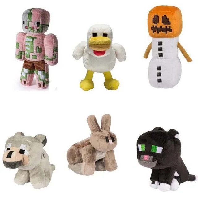 

Minecraft Plush Toys 16-24cm Minecraft Enderman Wolf Steve Plush Stuffed Toys for Kids Baby Toys