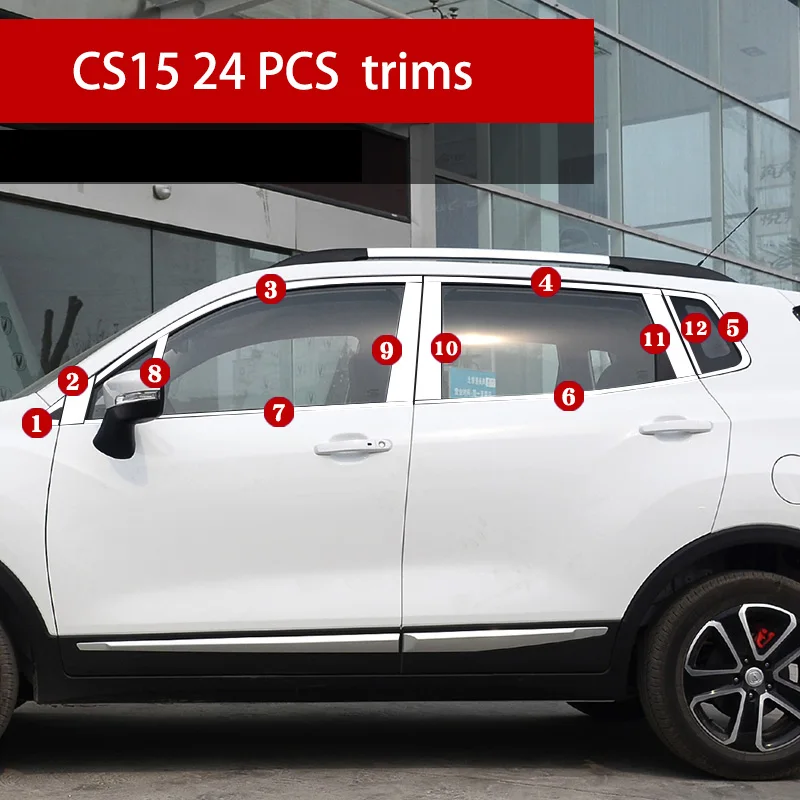 Стеклоподъемник lsrtw2017 из нержавеющей стали 304 для changan cs15 2016 2017 2018 2019|Наклейки на