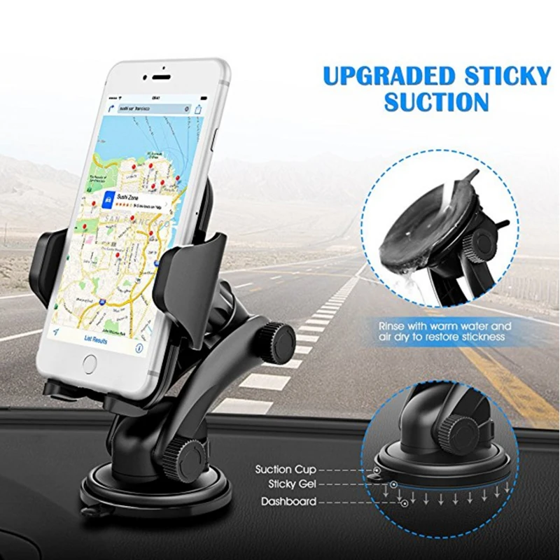 

DuDa Mobile Phone Accessories Universal Holder Stand Support Smartphone Car Dashboard Mount for iPhone 8 x 7 xiaomi mi 8 oppo f7