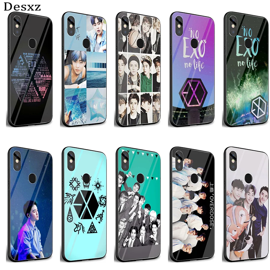

Gerleek Glass Kpop exo Lucky one Case Cover for Xiaomi Mi 8 Lite 9 A1 A2 Redmi Note 5 6 7 Pro 6A 4X pocophone F1