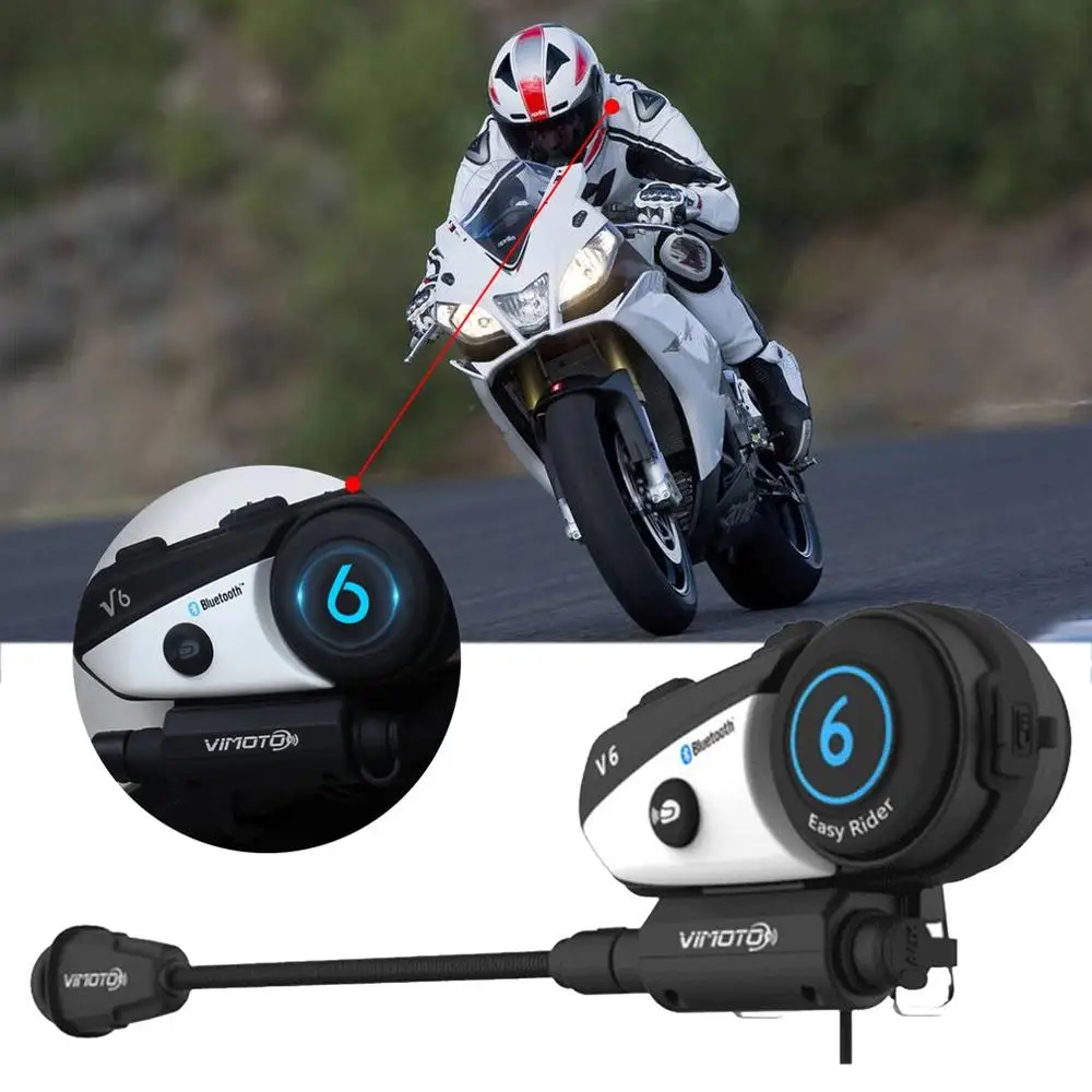 Английская версия шлема гарнитура Easy Rider moto Vi moto V6 Многофункциональные Стерео Наушники для сотового телефона и gps радио