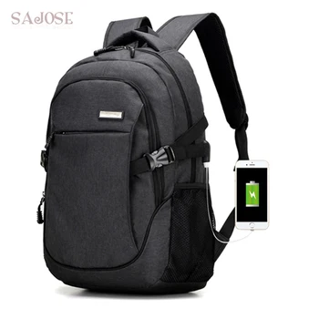 

Anti-thief USB Backpack For Women Men Laptop Backpack Fashion Casual Canvas School Bags For Boy Girls Male Travel Shoulder Bag