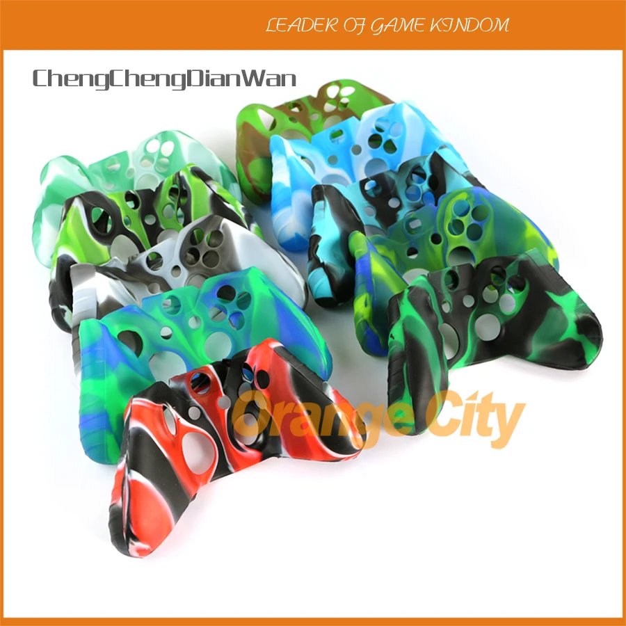 

ChengChengDianWan Camouflage Protective Silicone Case Cover for XBOX ONE Xboxone Controller 2pcs/lot