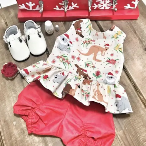 Summer Outfits Baby Girl Clothes Sets Animal Trees Pattern Sleeveless T-Shirt Pants Headband
