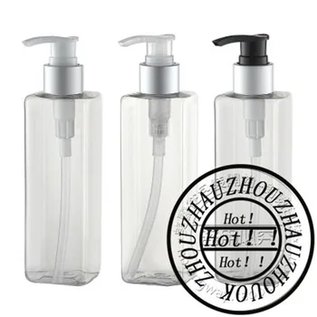 

20pcs 250ml Lotion silver collar Pump Bottle,Amber Plastic Cosmetic Container,Empty Shampoo Sub-bottling,Essential Oil Bottle