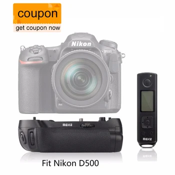 

Meike MK-D500 Pro Built-in 2.4GHZ FSK With Remote Control Shooting for Nikon D500 Camera Replacement of MB-D17