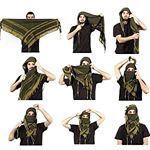 PSKOOK хлопок военный шемаг тактический шарф для пустыни wrap Arab Tessel шаль Keffiyeh Череп узор 110*110