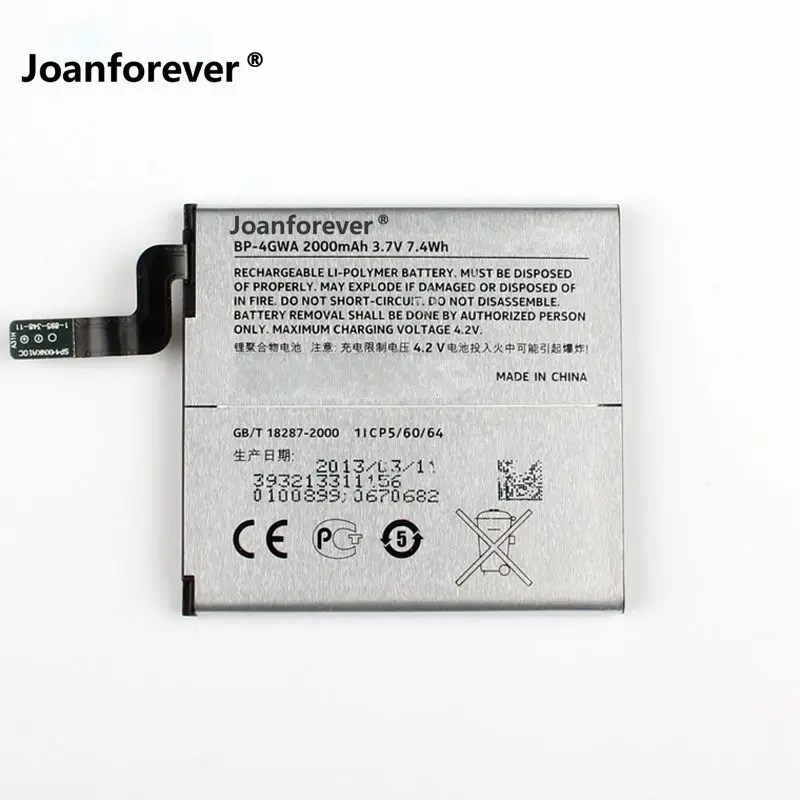 Joanforever Replacement Phone Battery BP-4GWA For Nokia lumia 720 720t 625 625h 2000mAh | Мобильные телефоны и аксессуары