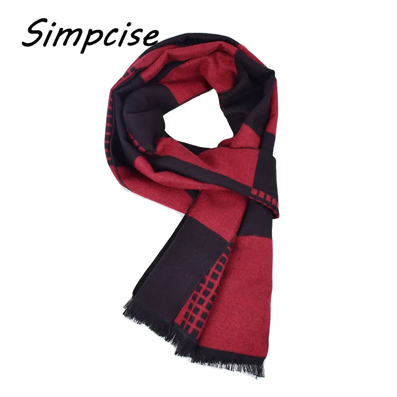 mens designer scarf Men Fashion Style Scarves 2017 New Arrival Hot Sale Windproof Warm Thick Winter Scarves Size 180cm A3A18822 hair scarf for men