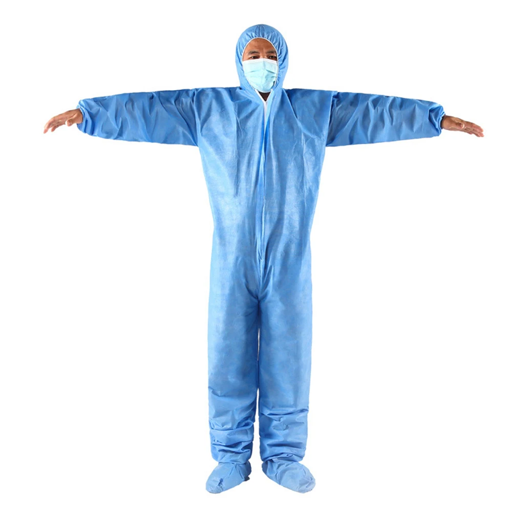 

Disposable Siamese Protective Clothing Non-woven Overalls Isolation Clothing Anti-epidemic Clothing Spray Paint Working Wear