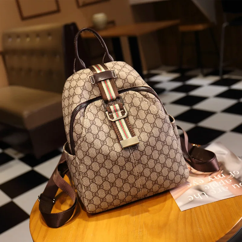 

Large Capacity 2019 Summer New Korean Version of The Wild Fashion Print Student Multi-purpose Travel Women's Backpack