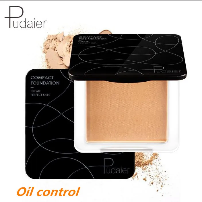 

Pudaier Soft Translucent Compact Pressed Powder Makeup Foundations Brighten Face Contour Palette Naked Baking Oil Control Powder