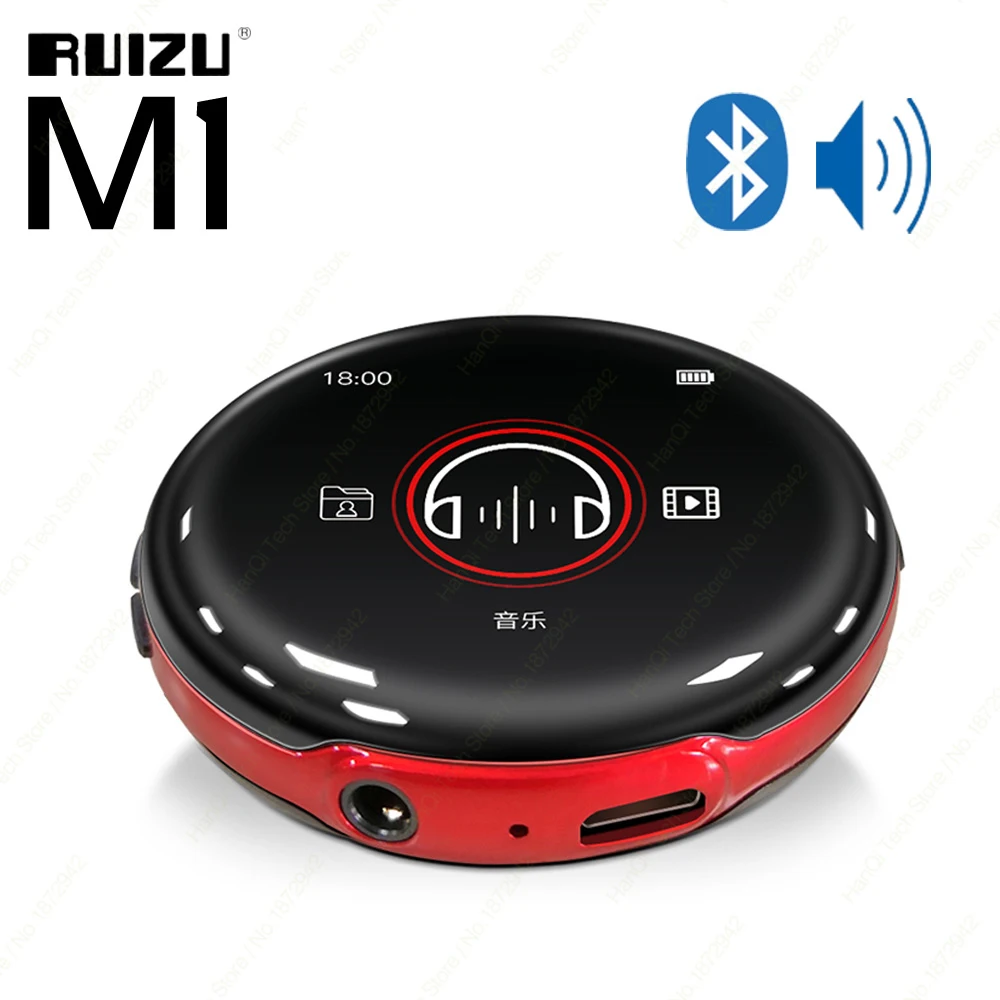 Новейший MP3 плеер RUIZU M1 Bluetooth спортивный мини Портативный аудио 8 Гб со встроенным
