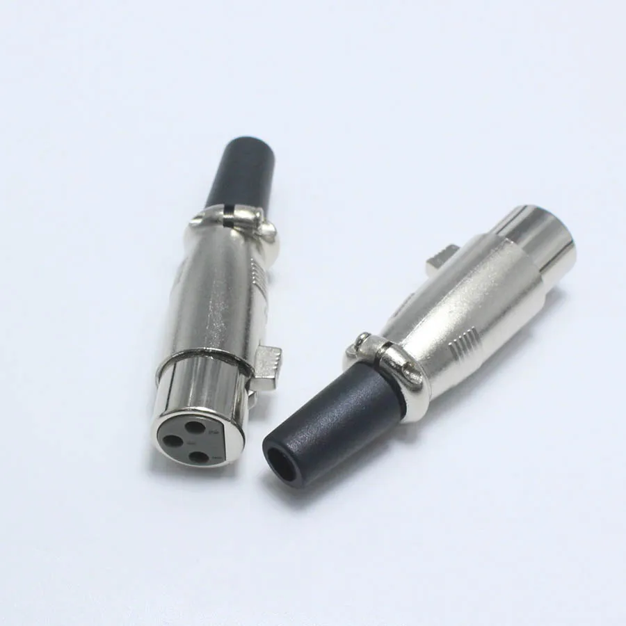 EClyxun 1 пара = 2 шт. XLR 3 контактный штекер гнездовой разъем переходник для кабеля 6 5