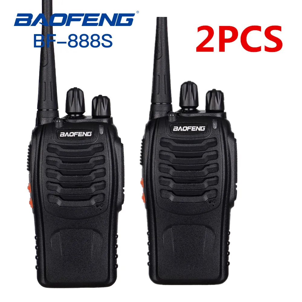 

2PCS Baofeng BF-888S Walkie Talkie Portable Radio BF-888s 5W UHF 400-470MHz BF 888S Comunicador Transmitter Transceiver