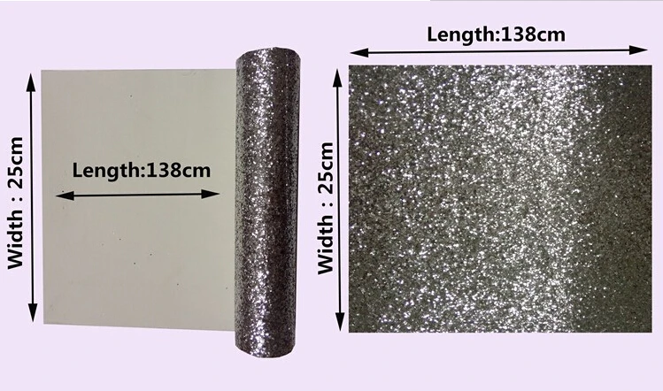 Grade 3 Jazz white/silver Glitter Fabric Roll Wall Border Wallpaper Card Making Material