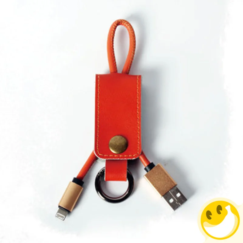 Multifunction Leather Headphone Earphone Earbud Cable Tie Cord Wrap Winder Organizer Holder Keychain Key Rings