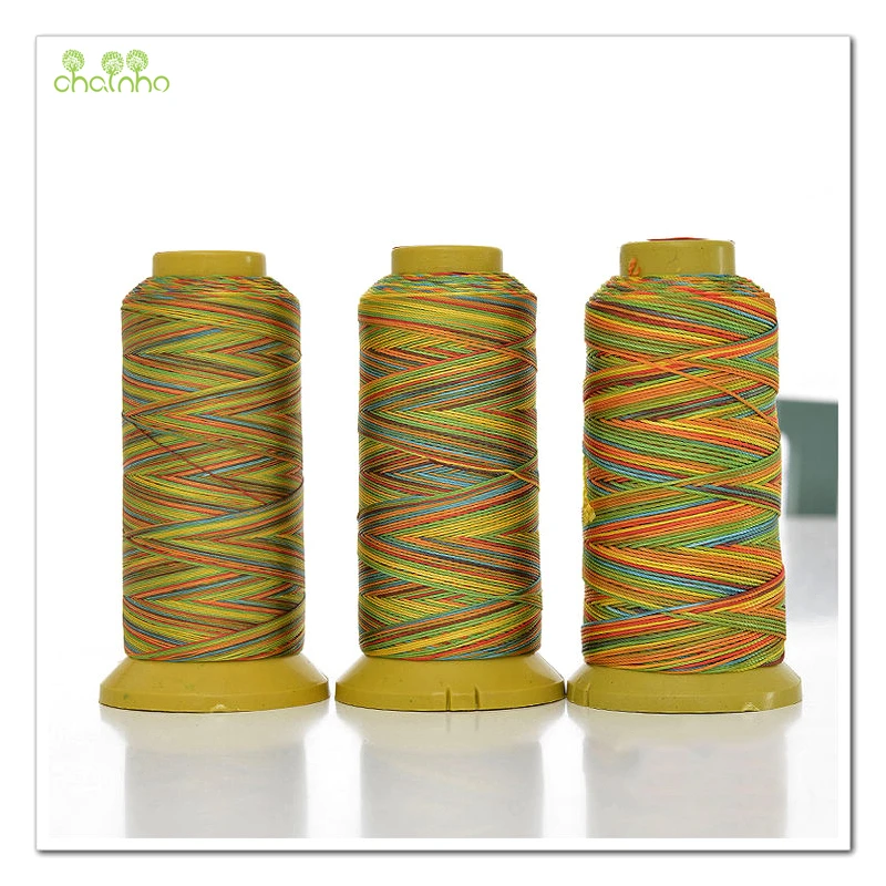 

Chainho, High Tenacity Nylon Rainbow Color Thread/Multicolor Machine & Embroidery Sewing Thread/DIY Hand Made Accessories