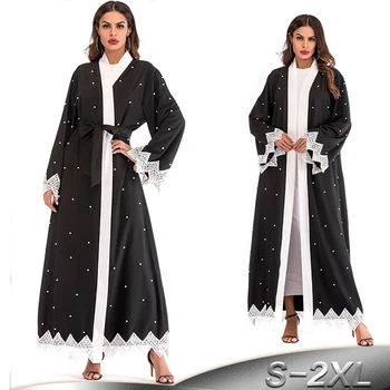 

Vestidos 2019 Abaya Dubai Long Kaftan Arabic Women Robe Musulmane Longue Hijab Muslim Dress Ramadan Turkish Islamic Clothing