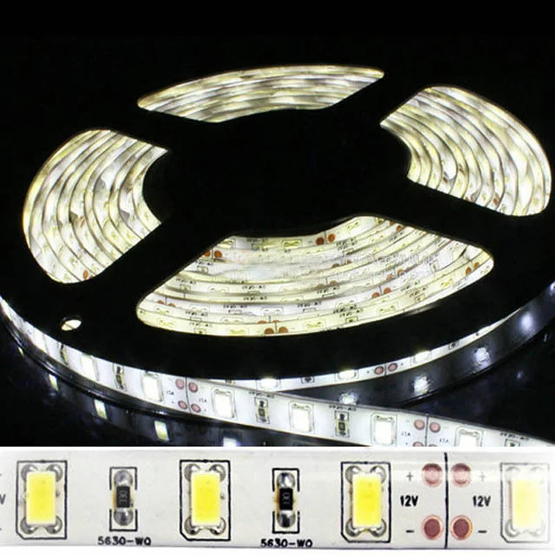 IP65 Водонепроницаемый 5 м 300 светодиодный s DC12V SMD5630 гибкий светильник 60
