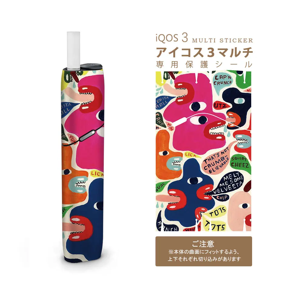 SHIODOKI IQOS3 MULTI Skin Decal для мульти 2.5D трехмерный сенсорная наклейка-граффити - Цвет: TY0024