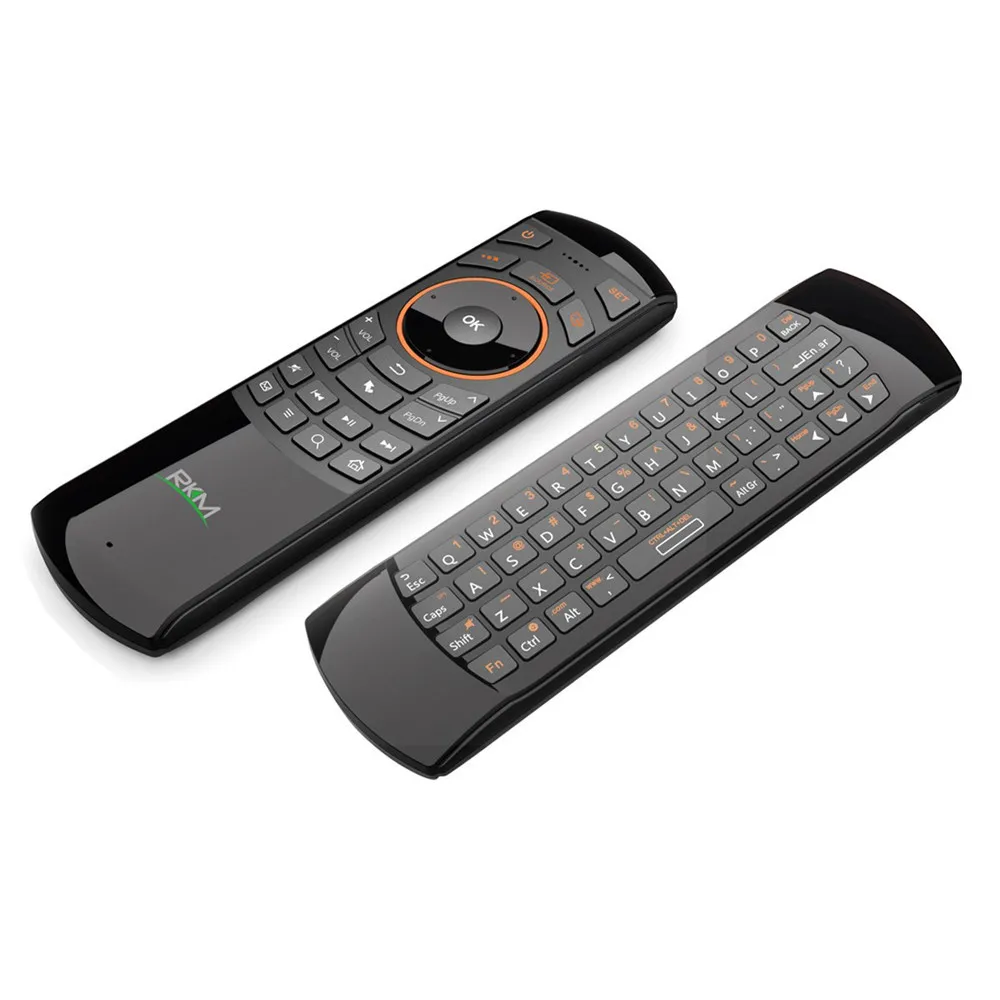 Rikomagic RKM MK705 2.4GHz 3 in 1 Wireless Air Mouse QWERTY Keyboard IR Remote Combo With Rechargeable Battery for PC Smart TV Rikomagic RKM MK705 2.4GHz 3 in 1 Wireless Air Mouse QWERTY Keyboard IR Remote Combo With Rechargeable Battery for PC Smart TV