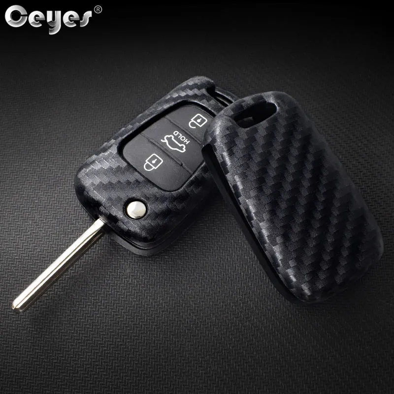 

Ceyes Auto Key Cover Protective Shell Car Styling Case For Hyundai I30 Solaris Verna For Kia Rio K2 K5 Sportage Ceed Accessories