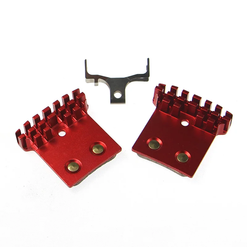 Металлический радиаторная пластина дисковые велосипедные тормозные колодки для Shimano BR M985 M988 XT M8000 M785 SLX M675 M666 S700 Alfine R785 Защитная сила - Цвет: Красный