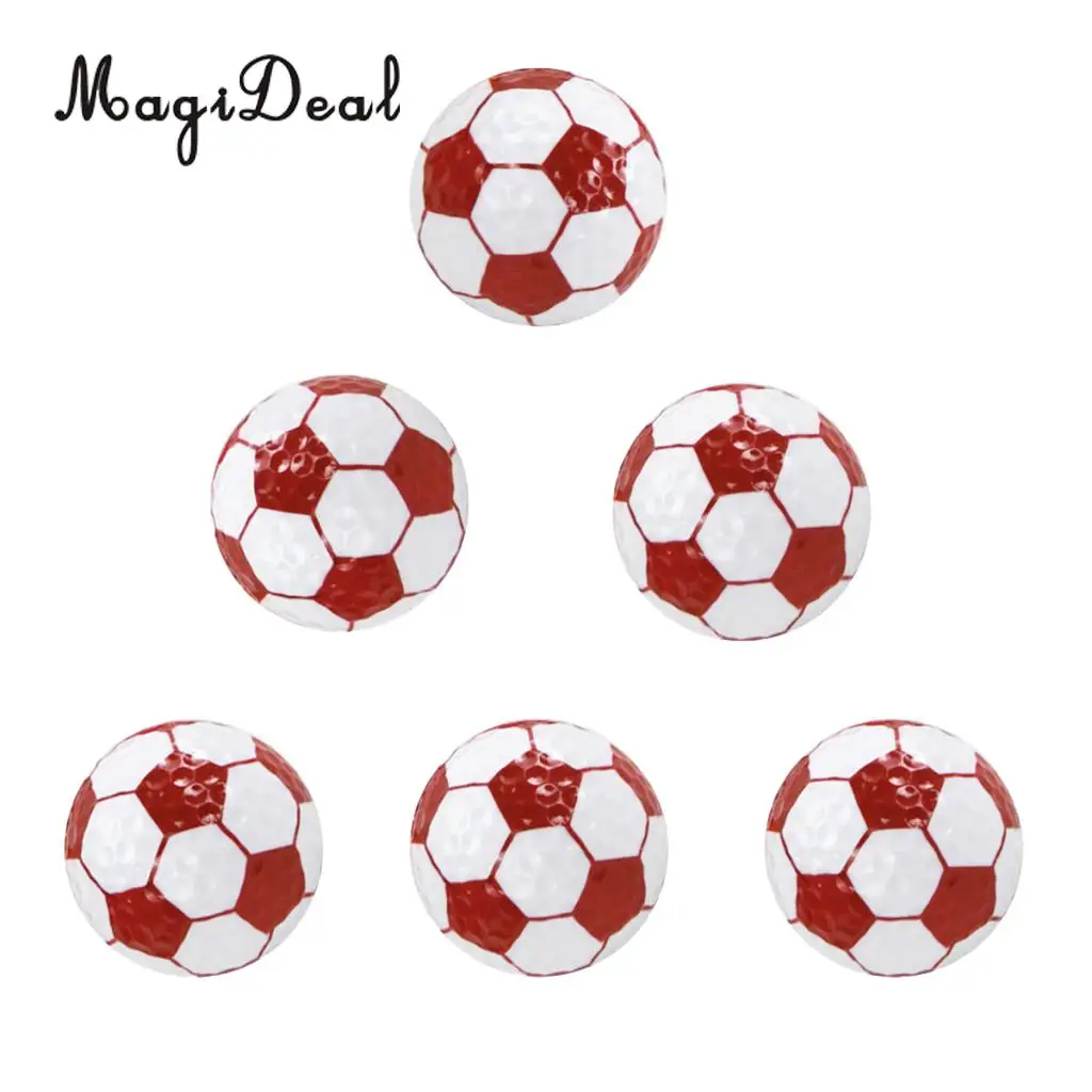MagiDeal Set 6 Golf Ball Training Practice Balls for Children Adult Beginners Home Garden Travel Indoor Outdoor Sports Gift
