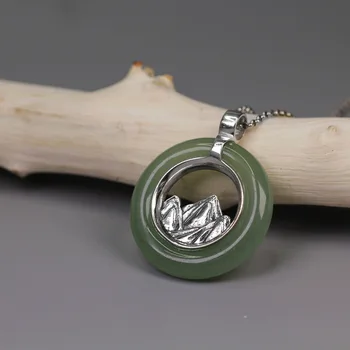 

Acecare Best Selling Originally made Dongling Jade 925 Sterling Silver Pendant without chain silver 925 Necklace