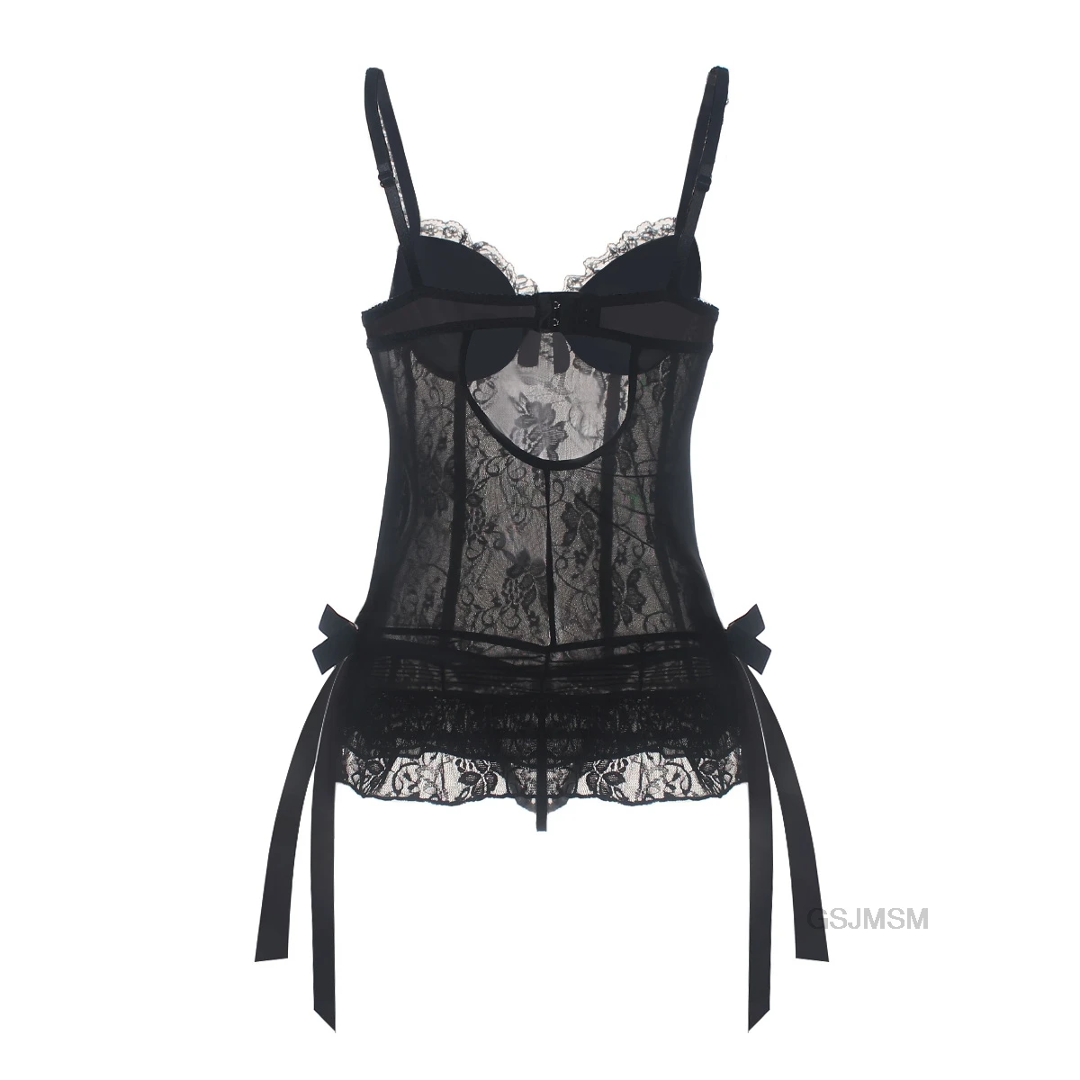 

GSJMSM women Sexy Sling Lace Sleepwear Lingerie Temptation Bow Underwear Nightdress Lingerie Temptation Underwear