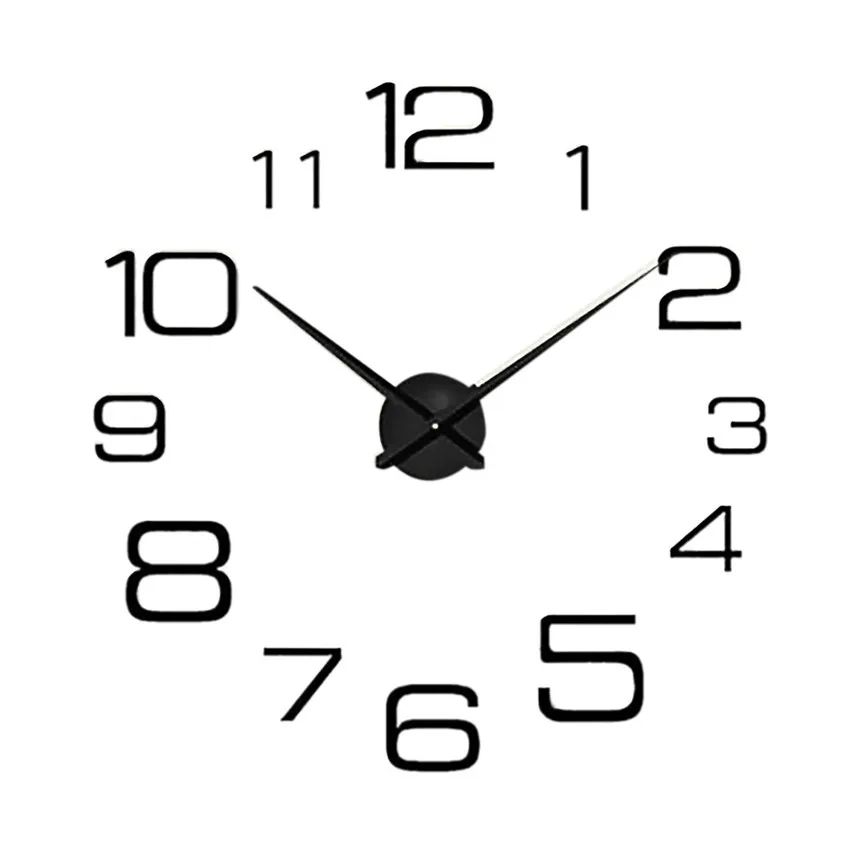 

Wall Clocks Horloge 3d Diy Acrylic Mirror Stickers Home Decoration Living Room Quartz Needle Home Decoration 1224#