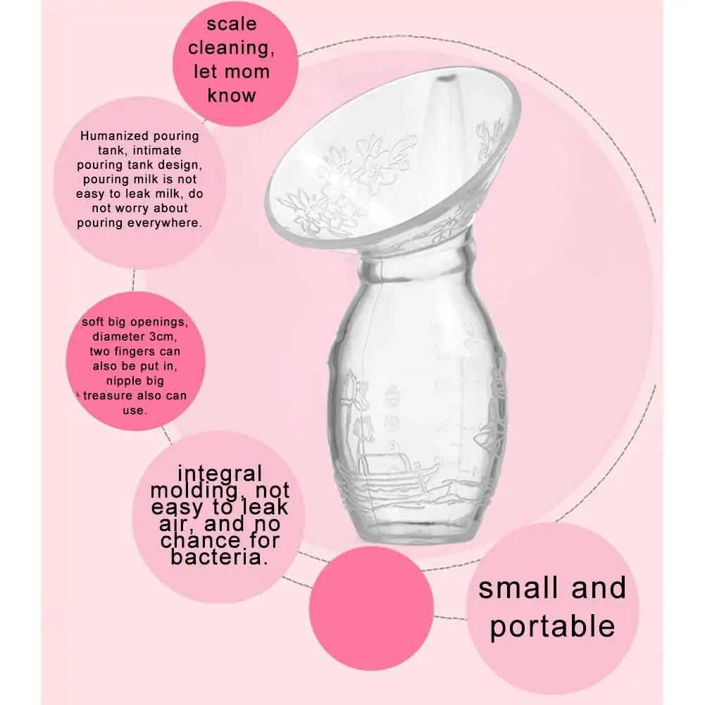 Ручной молокоотсос Портативный беременных Для женщин жидкий силикон ручной, для грудного молока доильный аппарат анти-переполнения молочных продуктов