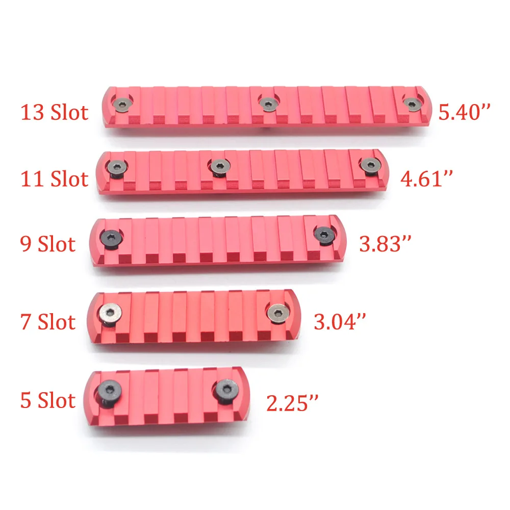 5,7, 9,11, 13 слотов ключ мод Handguard низкий профиль 20 мм 1913 Пикатинни Вивер секция Сверхлегкий Keymod рельсовая система крепления