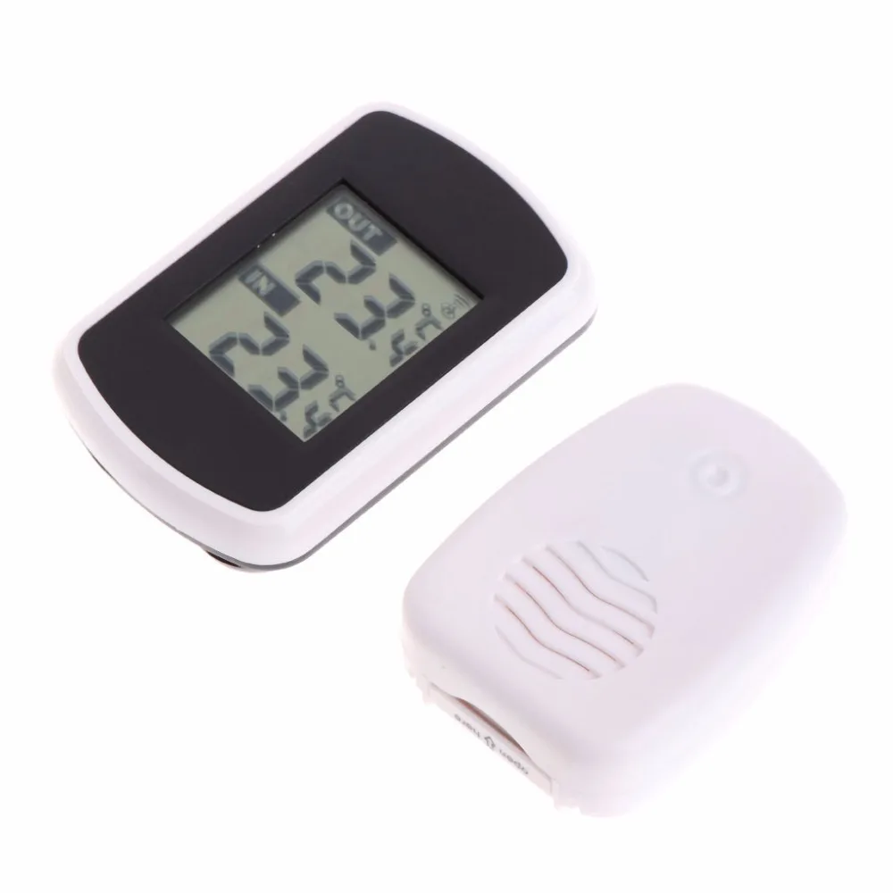 Цифровая беспроводная метеостанция ANENG 433 МГц с ЖК дисплеем|indoor outdoor thermometer|outdoor