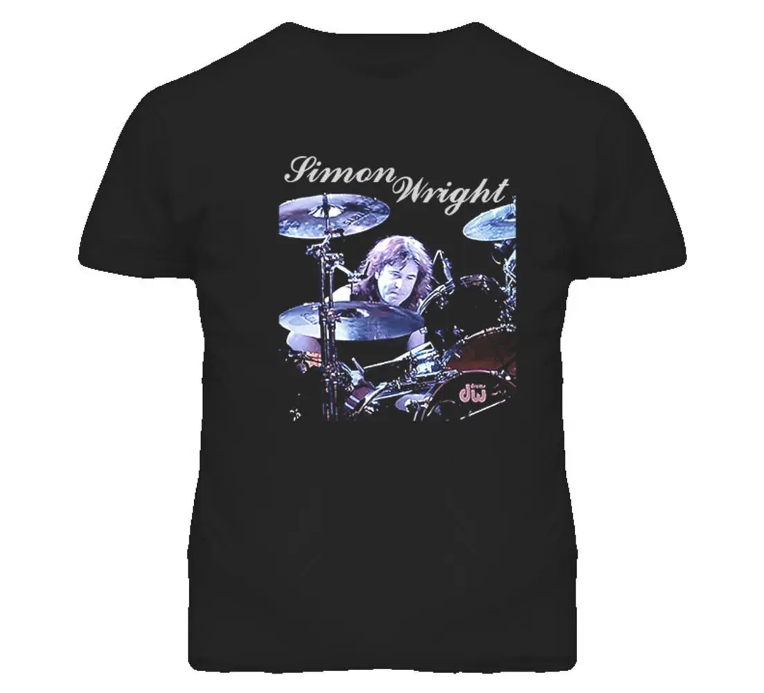 Саймон Wright Drummer Футболка O-Средства ухода за кожей Шеи модные Повседневное