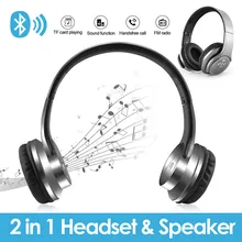 E T 2 в 1 Bluetooth наушники на ухо с вызовом динамик беспроводные наушники Fordable стерео гарнитура для huawei Большая распродажа