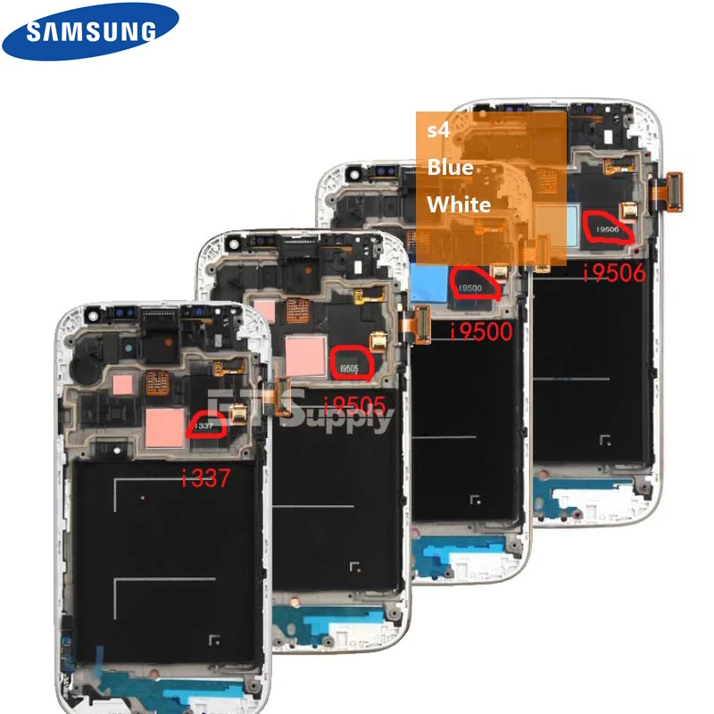 5,0 '' ЖК-дисплей сенсорный экран дигитайзер для SAMSUNG Galaxy S4 GT-i9505 i9500 i9505 i9506 i337 ЖК с рамкой