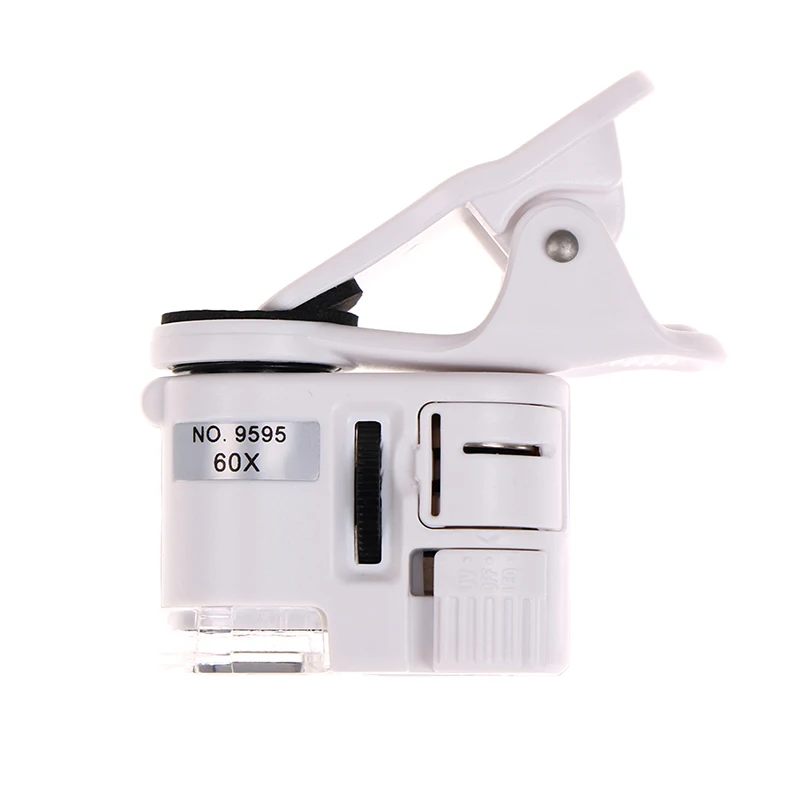 

Universal 60X Mobile Phone Microscope Macro Lens Zoom Micro Camera Clip with LED Light