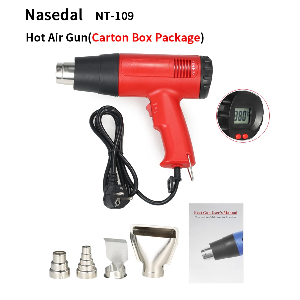 

1800W Electric Hot Air Gun LCD Display Heat Guns Temperature Controlled Soldering Shrink Wrapping Welding Thermal Power tool