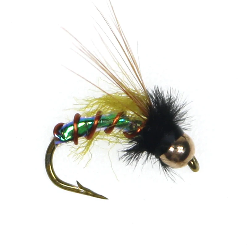 8PCS Midge Pupa Nymphs Beadheads Nymph Stone Fly Fishing Bait Fly
