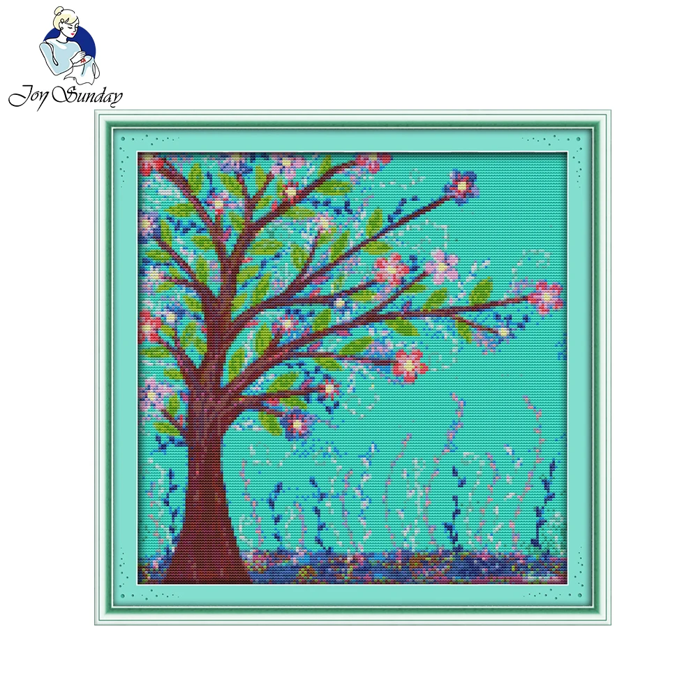 

Joy Sunday Yearning for Spring Patterns Needlework DIY Cross Stitch Sets for Embroidery Kits Printed or Counted Cross-Stitching