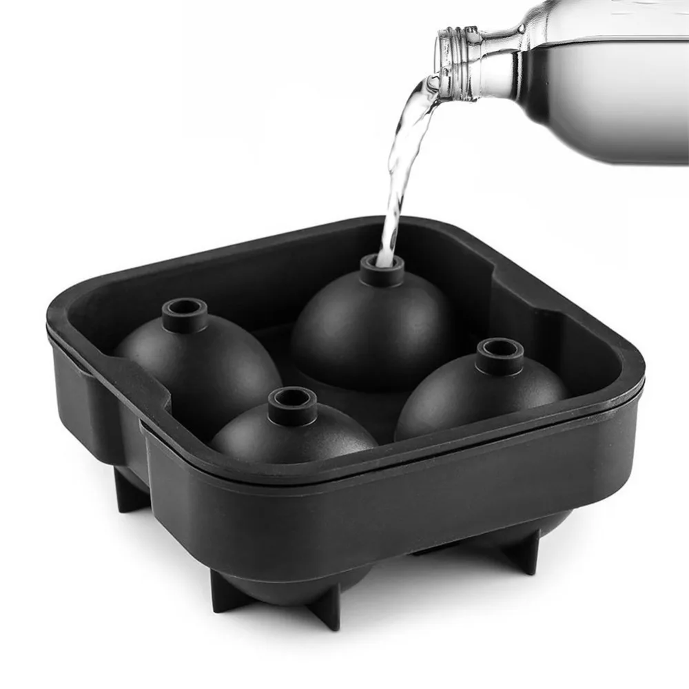 Large-Ice-Cube-Maker-Silicone-Mold-4-Holes-Big-Sphere-Ice-Ball-Square-Ice-Cube-Tray