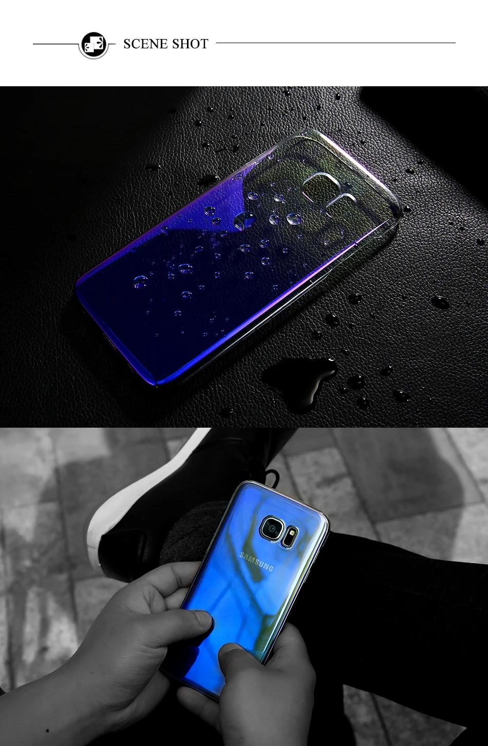 FLOVEME Plating Case For Samsung Galaxy S7 Edge S6 S6 Edge Gradient Color Ultra Thin Hard PC Protective Cover For Galaxy S8 Plus_09