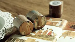 Древний дворец серии gold печати Васи бумаги для украшения 4 см * 7 м