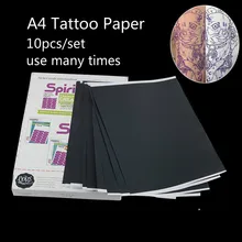 Импорт 10 шт. А4 бумага для татуировки Diy сам временный ручной рисунок печатная машина переводная бумага инструмент для татуировки