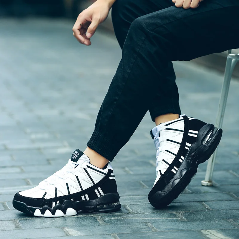 Высокая мужская женская Баскетбольная обувь Air Sole Удобные кроссовки уличная дешевая спортивная обувь Basquete Джордан Ретро Мужская обувь