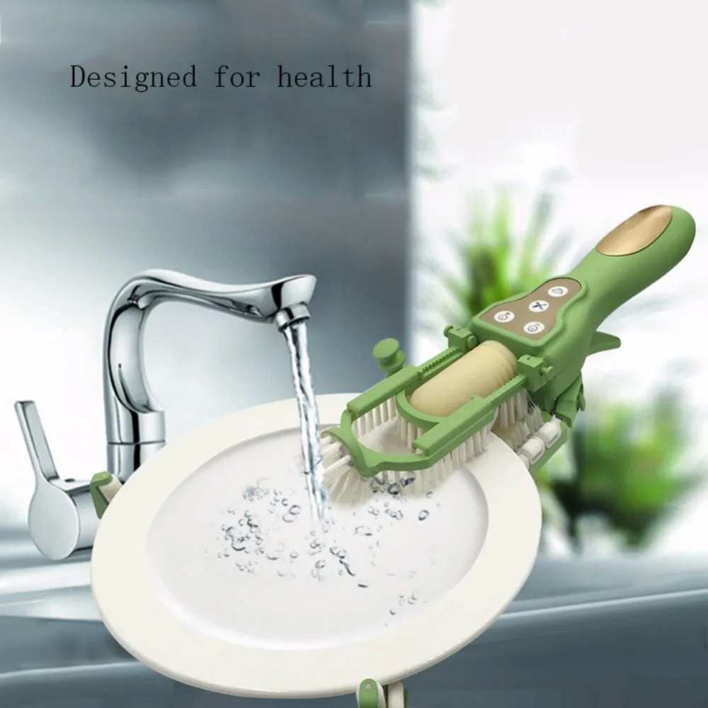 Handheld Automatic Dish Brush Portable Electronic Bowl Plate Dishwasher Kitchen Cleaning Tool