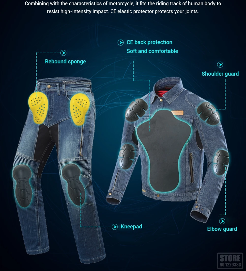 DUHAN, зимняя мотоциклетная куртка, джинсовая куртка, Мужская куртка для верховой езды, набор, мото мотоцикл, сохраняющее защитное снаряжение, теплая Повседневная одежда