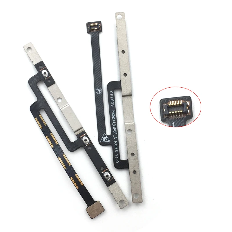 

10 Pcs/lot, For ZTE Nubia Z11max NX523j Z11 max NX 523J Power Volume Buttons Flex Cable High Quality